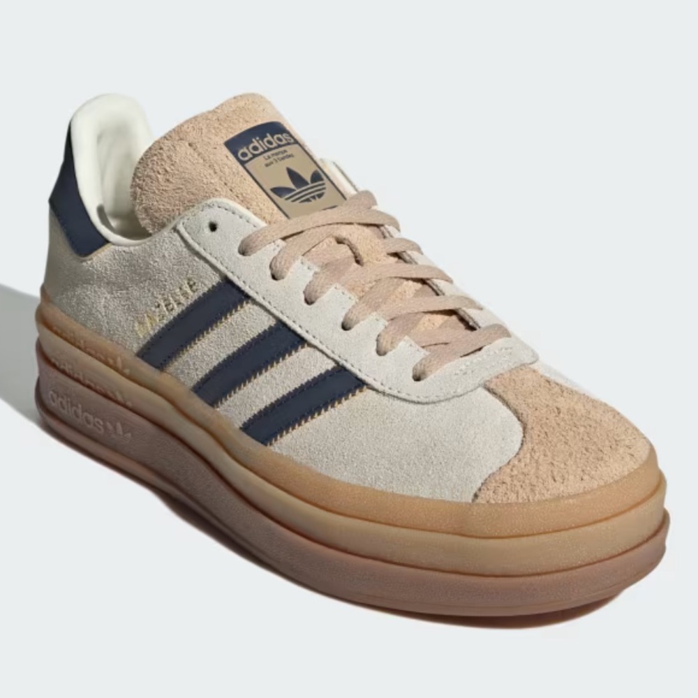 adidas Gazelle Bold Cream White / Night Indigo / Magic Beige